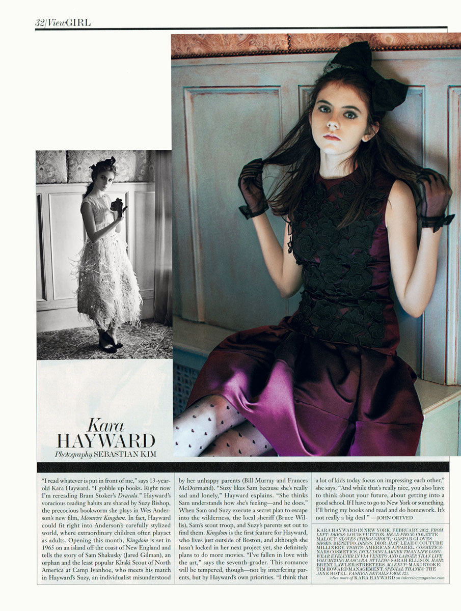 Interview Magazine – May 2012 – Kara Hayward
